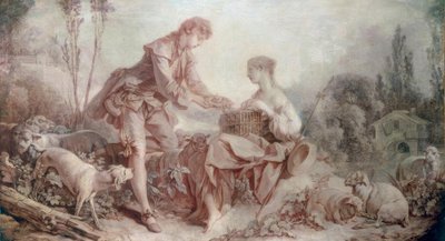 Sjælesorg ved buret af François Boucher